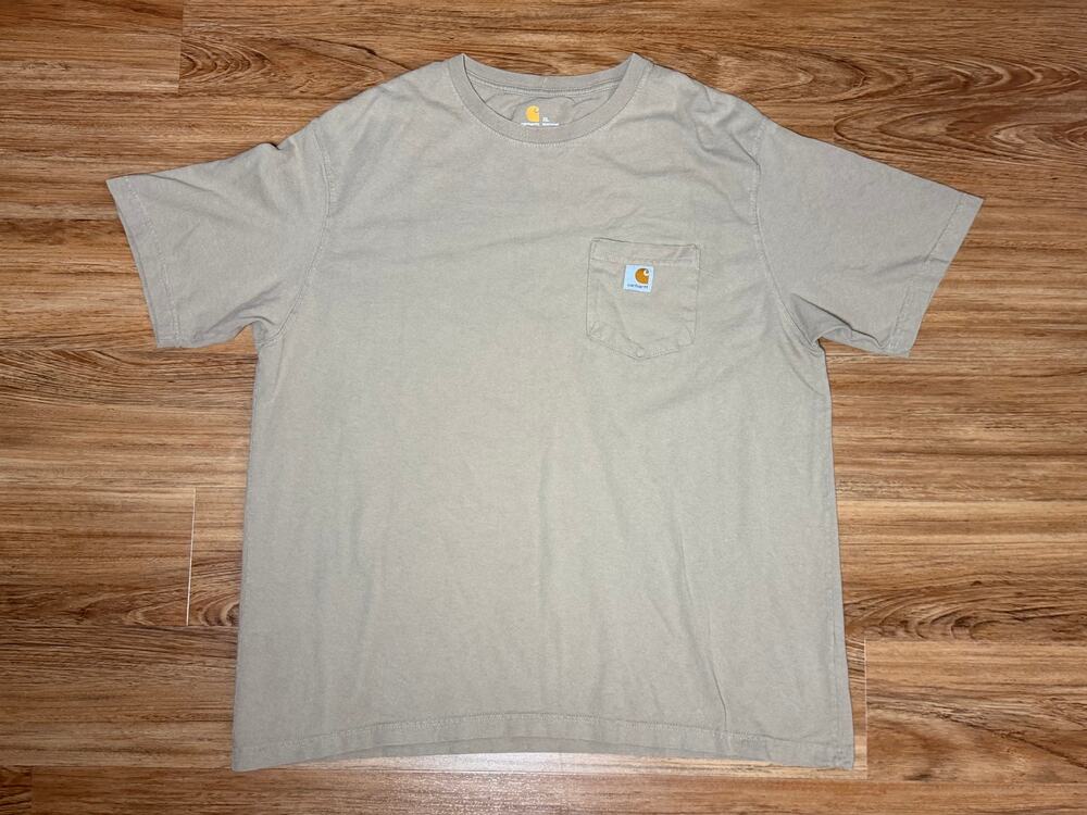 Carhartt Original Fit Pocket T-Shirt - Beige/Tan- Size XL